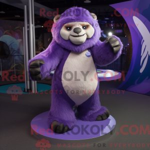 Lilla Giant Sloth maskot...