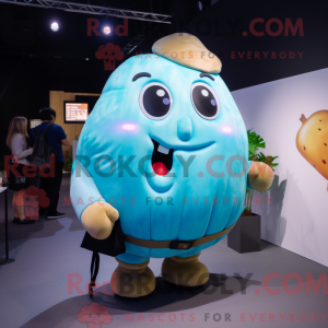 Cyan Potato Maskottchen...