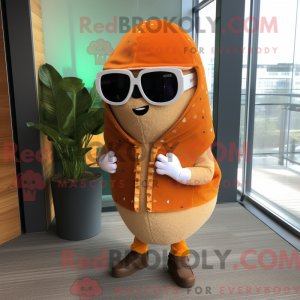 Orange Tacos Maskottchen...