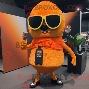 Orange Tacos Maskottchen...