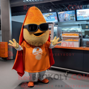 Orange Tacos mascot costume...