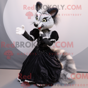 Black Civet mascot costume...