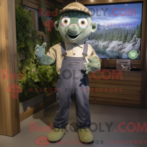 Oliven Aglet maskot kostume...