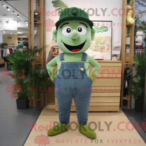 Olive Aglet mascot costume...