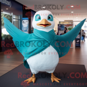 Teal Gull mascottekostuum...