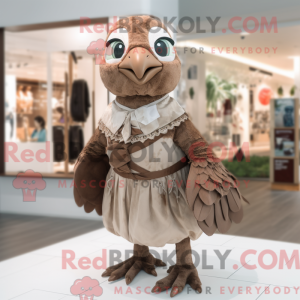 Brown Dove-maskotdraktfigur...