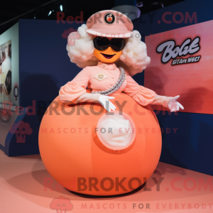 Peach Gi Joe mascot costume...