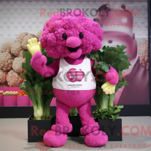 Magenta Cauliflower mascot...