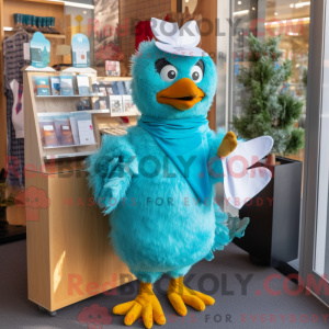 Turquoise Hens mascot...