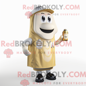 Gold Bottle Of Milk mascot...