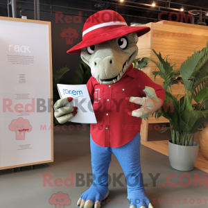 Postava maskota Red T Rex v...