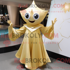 Gold Ray mascot costume...