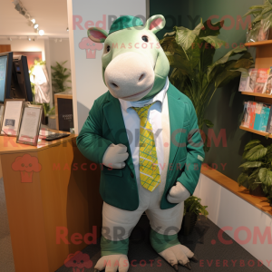 Green Tapir mascot costume...