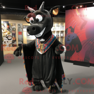 Black Okapi mascot costume...