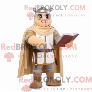Beige middelalderlig ridder...