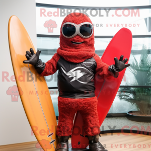 Red Surfboard mascot...