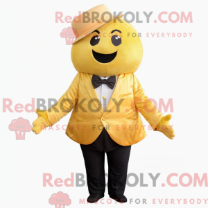 Gold Melon maskot kostume...