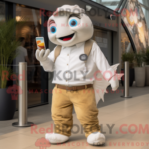 White Fish And Chips maskot...