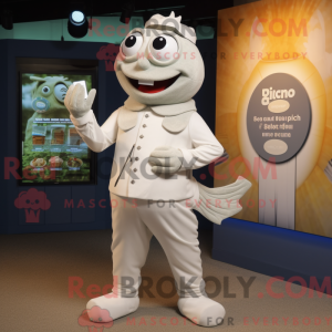 White Fish And Chips maskot...