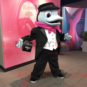 Magenta Salmon mascot...