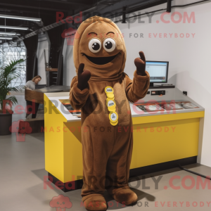Brown Baa mascot costume...