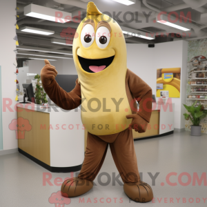 Brown Baa mascot costume...
