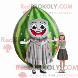 Sølv vandmelon maskot...