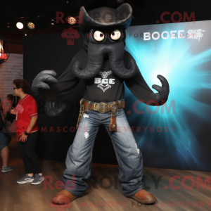 Black Kraken mascot costume...