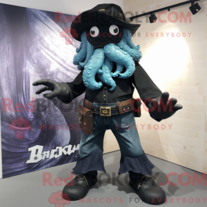 Black Kraken mascot costume...