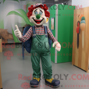 Forest Green Clown máscara...