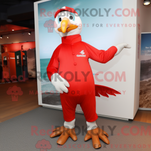 Red Gull mascot costume...