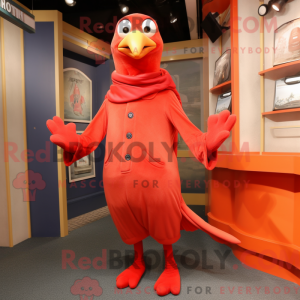 Red Gull-mascottekostuum...