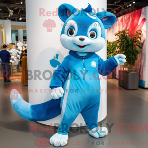 Blue Flying Squirrel mascot...