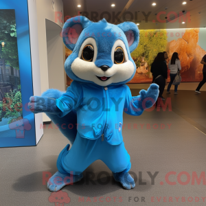 Blue Flying Squirrel maskot...