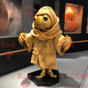 Gold Hermit Crab mascot...