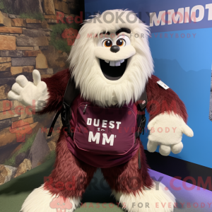 Postava maskota Maroon Yeti...
