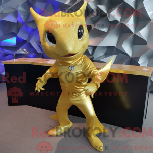Guld Stingray maskot...