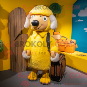 Personaggio mascotte pecora...