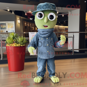 Olive Pop Corn mascot...