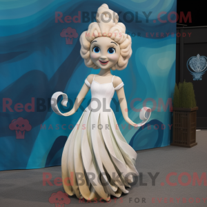 Cream Mermaid mascot...