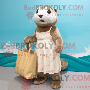 Costume mascotte de loutre...