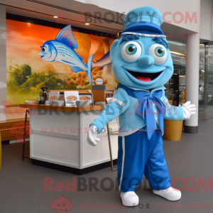 Blaues Fish And Chips...