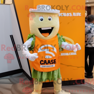 Orange Caesar Salad mascot...