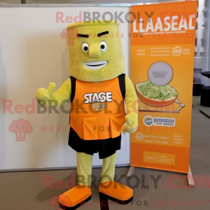 Orange Caesar Salad mascot...