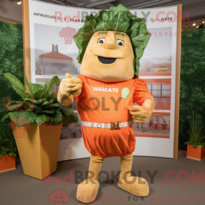 Orange Caesar Salat maskot...