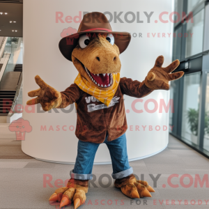 Brown Spinosaurus mascot...