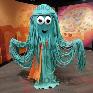 Turquoise Spaghetti mascot...