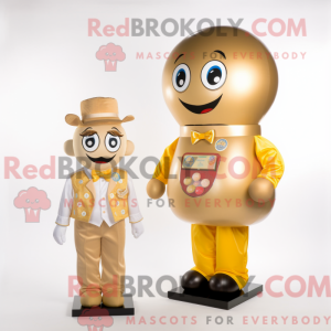 Gold Gumball Machine maskot...