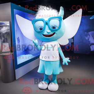 Cyan Tooth Fairy mascot...