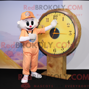 Postava maskota Peach Pizza...